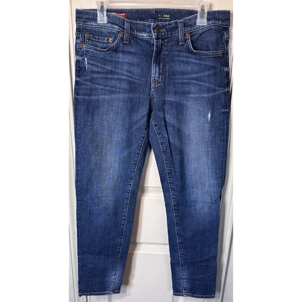 VTG Red Engine Skinny Boyfriend USA Womens Size 28 Distressed Denim Jeans